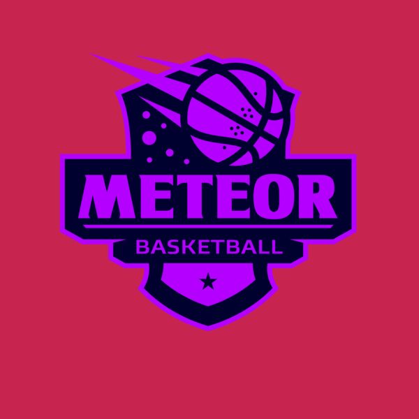Meteor Basketball logo template Thumbnail