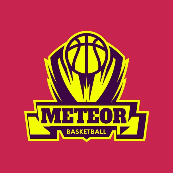 Meteor Basketball Logo Template Thumbnail