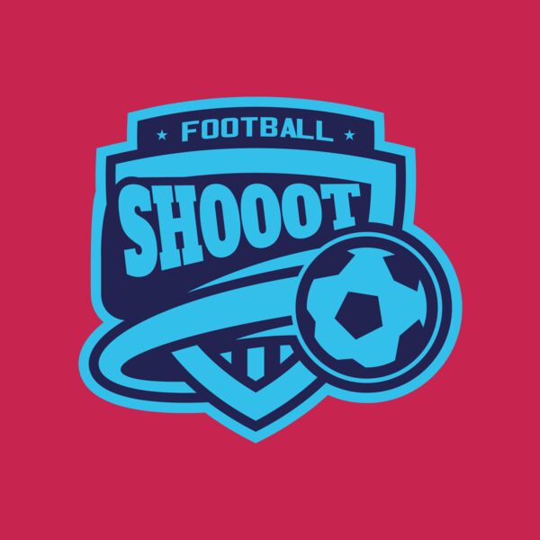 Shoot Football logo template Thumbnail