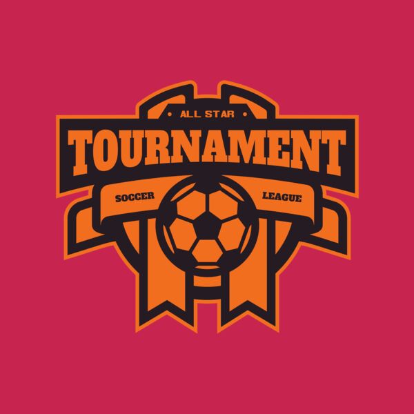 Tournament Soccer league logo template Thumbnail