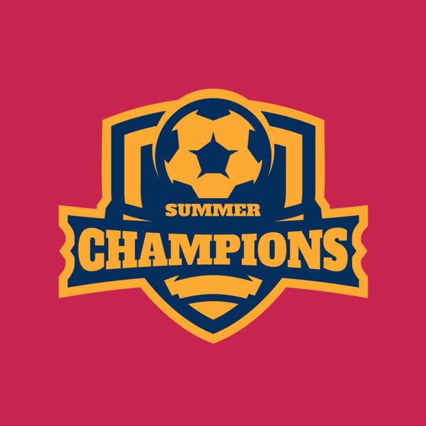 Champions Summer Soccer logo template Thumbnail