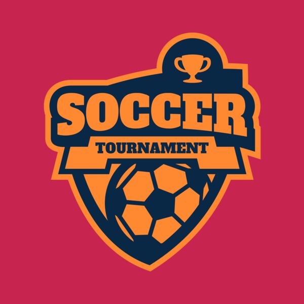 Soccer Tournament league logo template Thumbnail