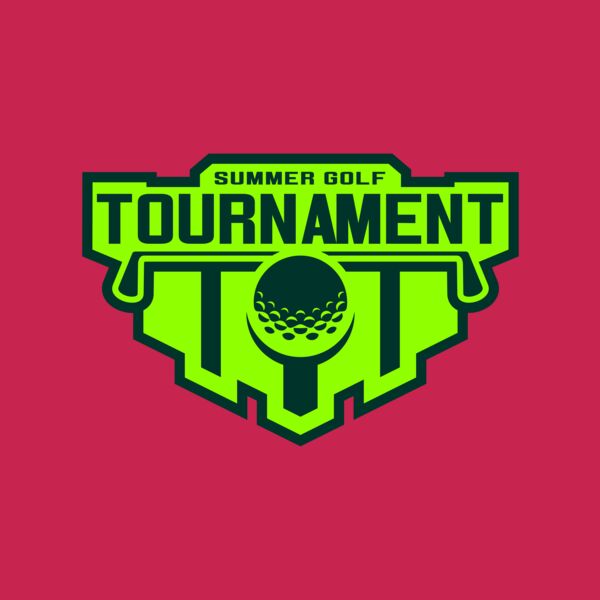 Tournament Summer golf logo template Thumbnail