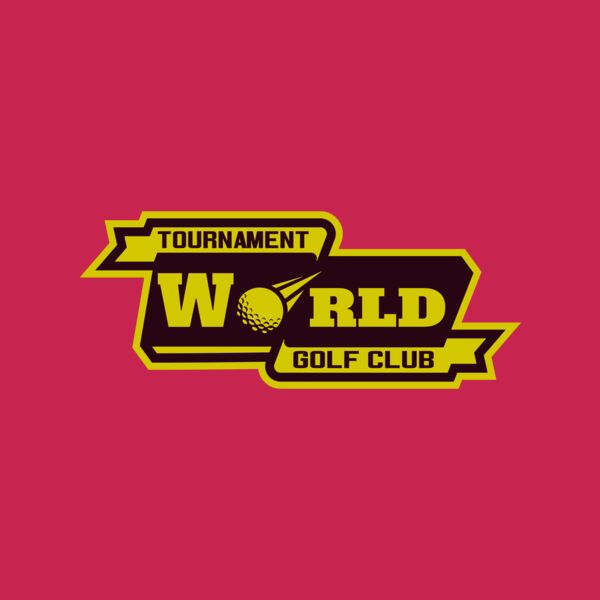 World Tournament Golf club logo template Thumbnail