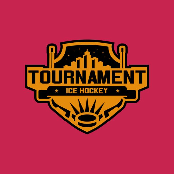 Tournament Ice Hockey logo template 02 Thumbnail
