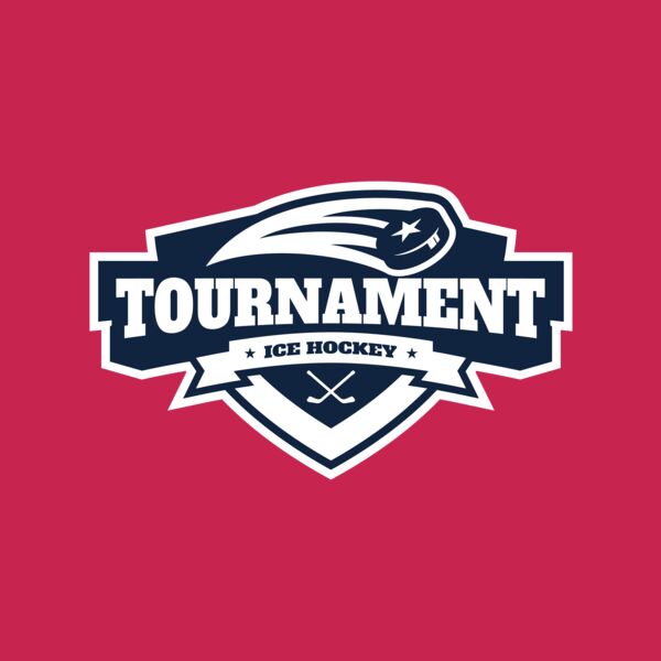 Tournament Ice Hockey logo template 02 Thumbnail