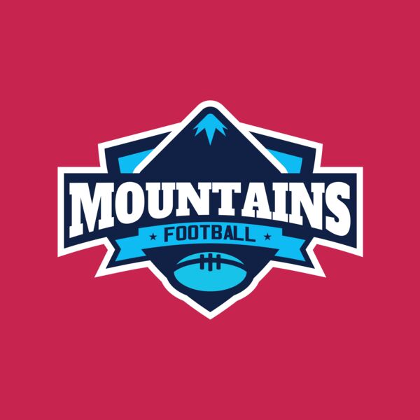 Mountains Football logo template Thumbnail