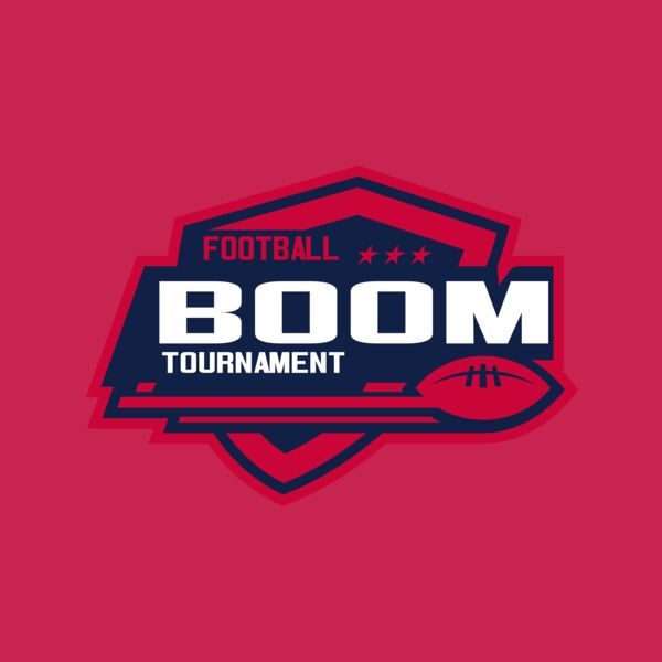 Boom Tournament Football logo template Thumbnail
