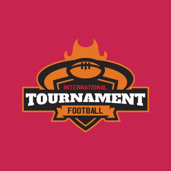 Tournament International Football logo template Thumbnail