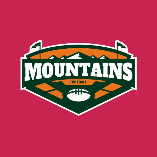 Mountains Football logo template 02 Thumbnail