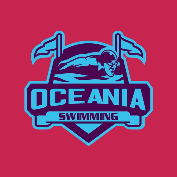 Oceania Swimming logo template Thumbnail