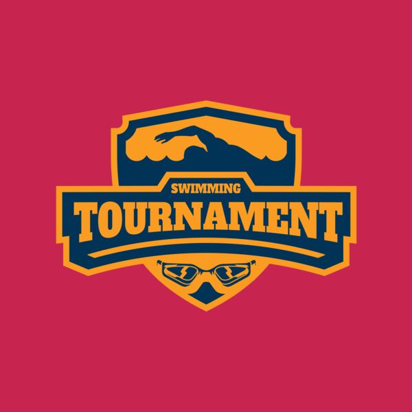 Swimming Tournament logo template 02 Thumbnail