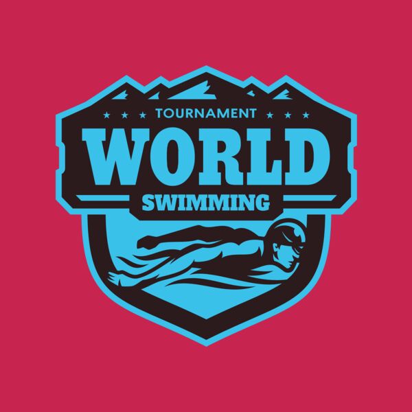 World Tournament Swimming logo template Thumbnail