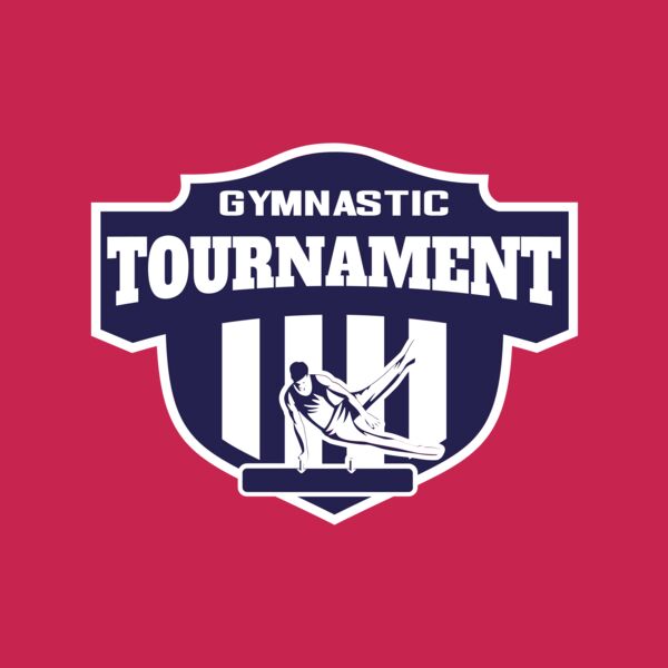 Gymnastic Tournament logo template Thumbnail