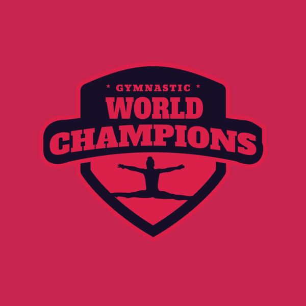 Gymnastic World Champions logo template Thumbnail